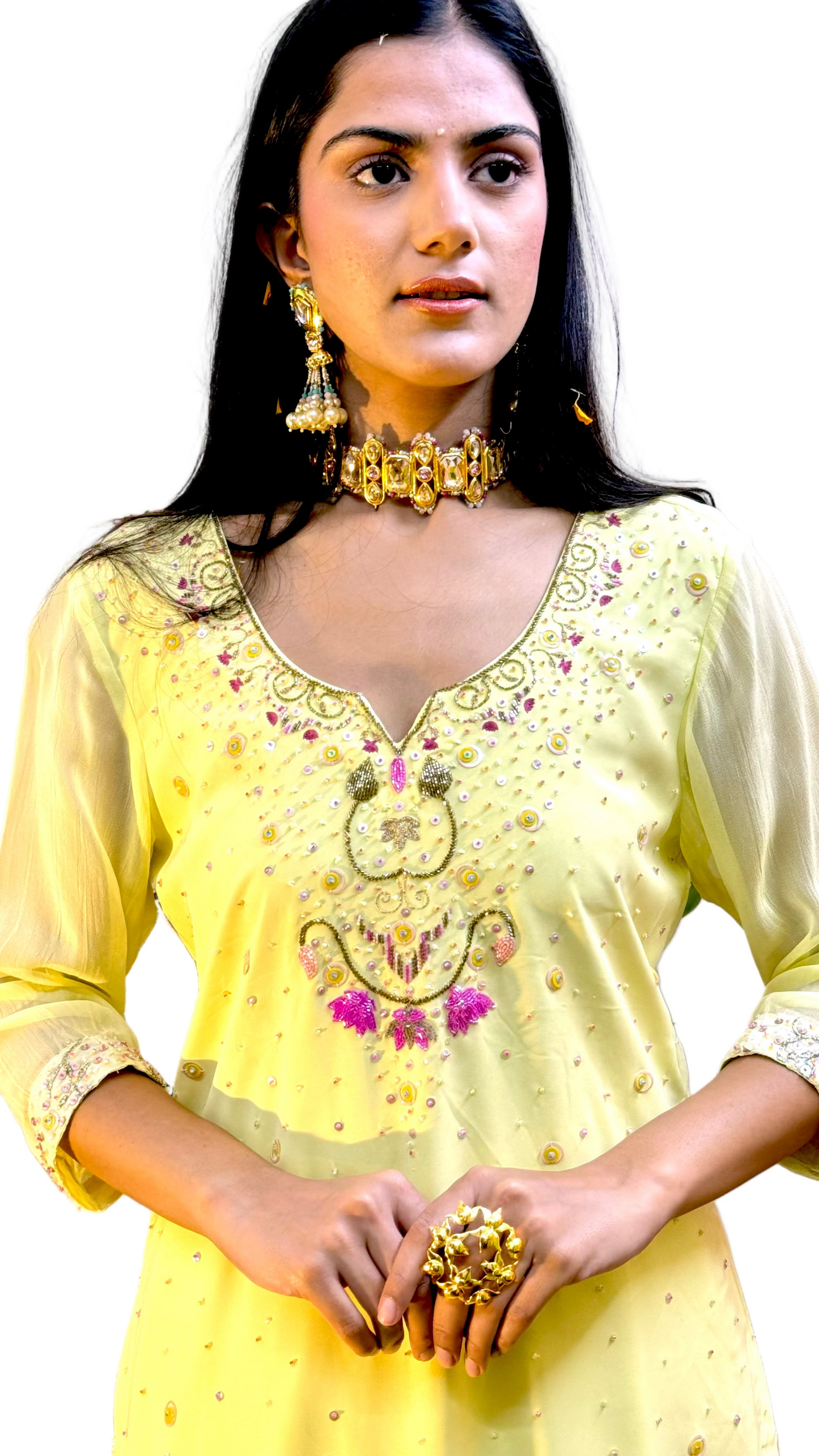 Lime Kamal Sitaara Suit