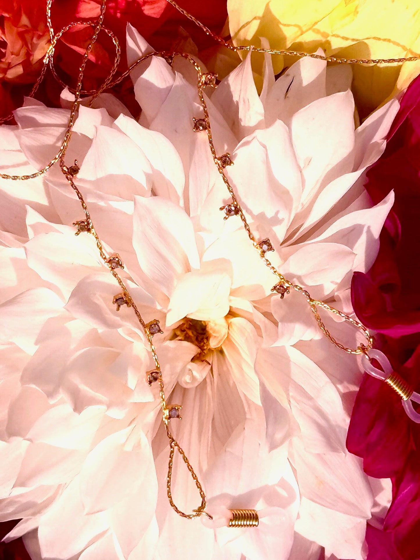 Topaz Crystal Stem Chain