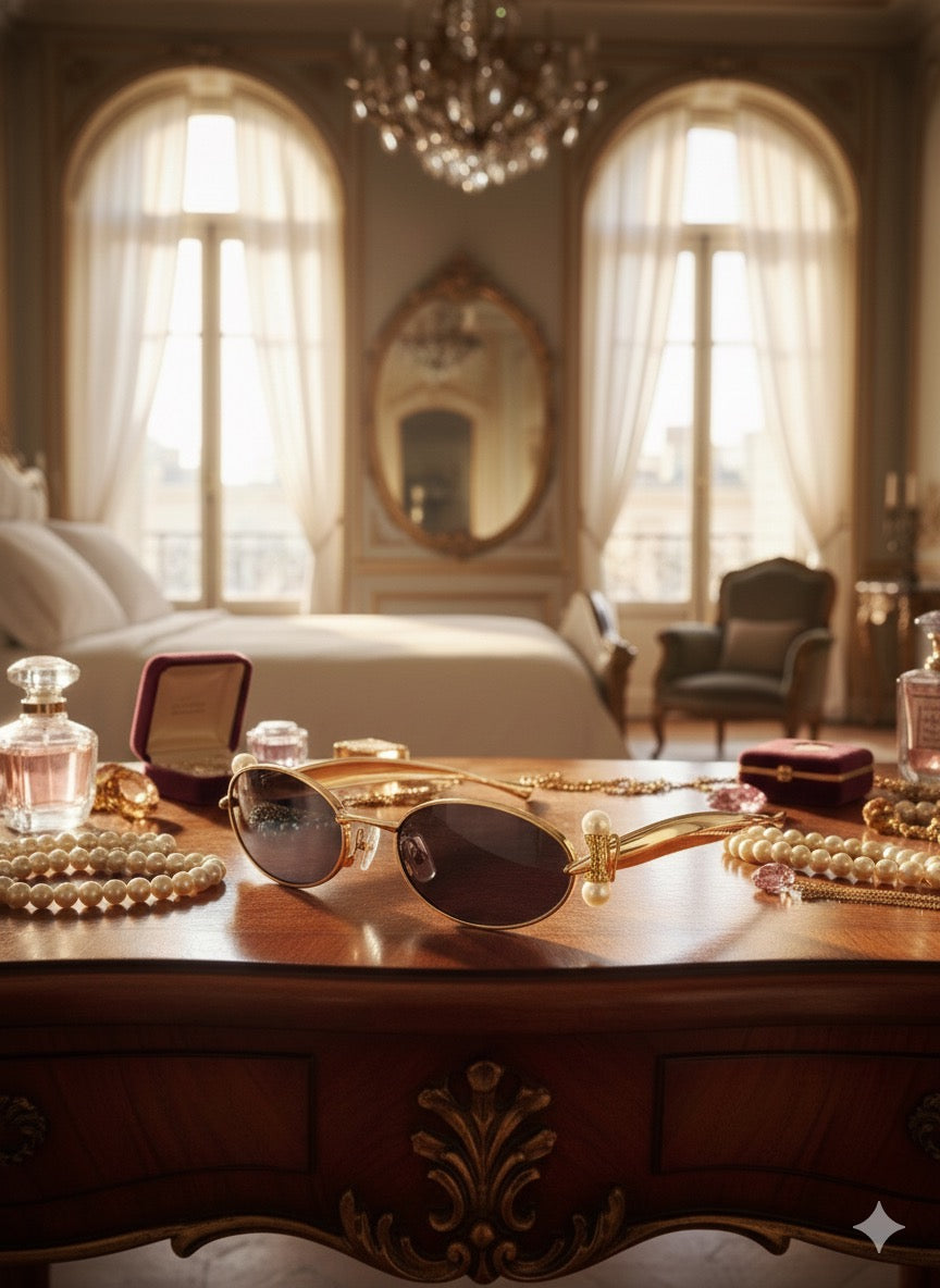 Pearl Pop Gold Eyewear Accessories