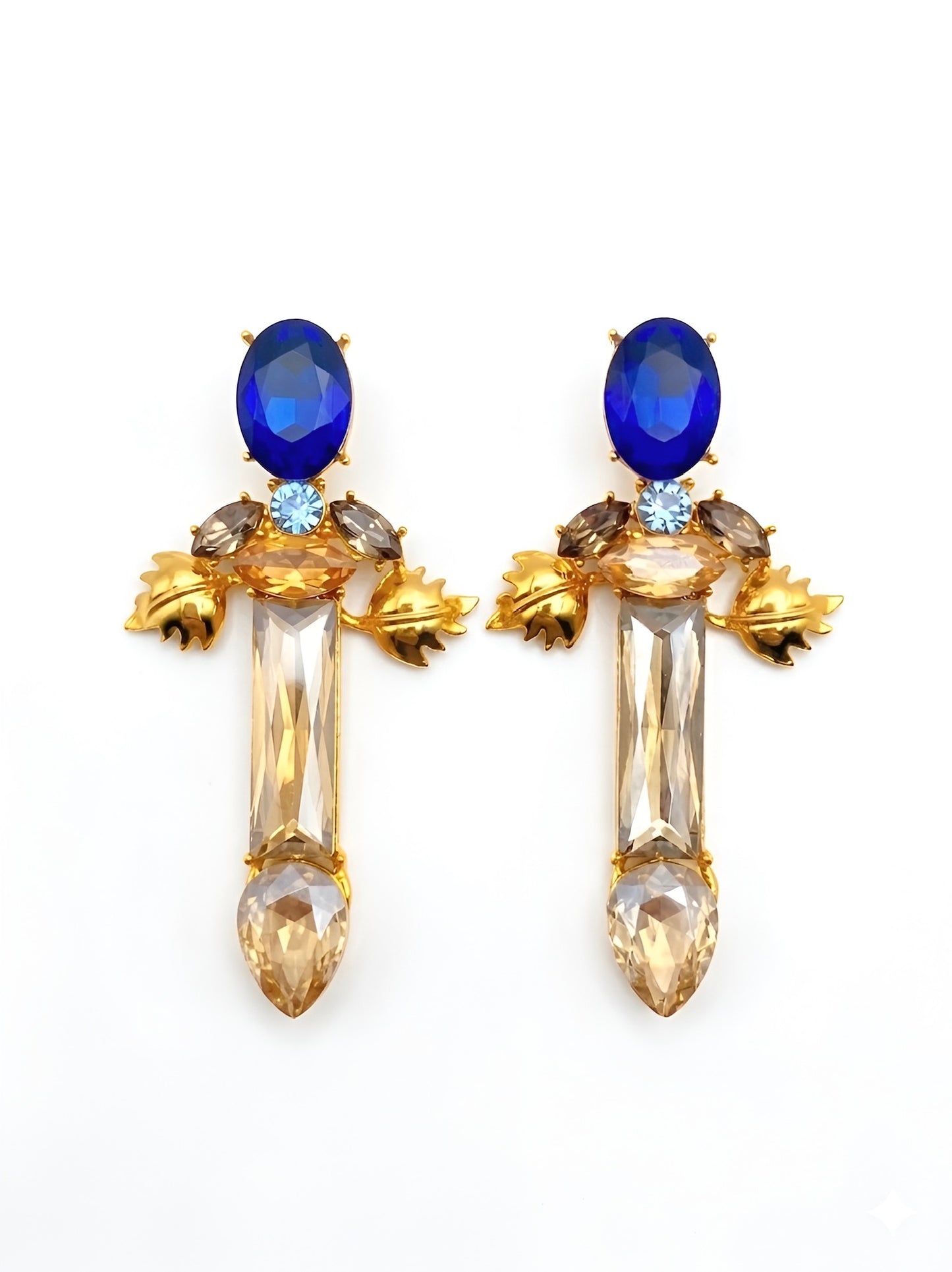 Royal Blue Vitis Vinifera Earrings