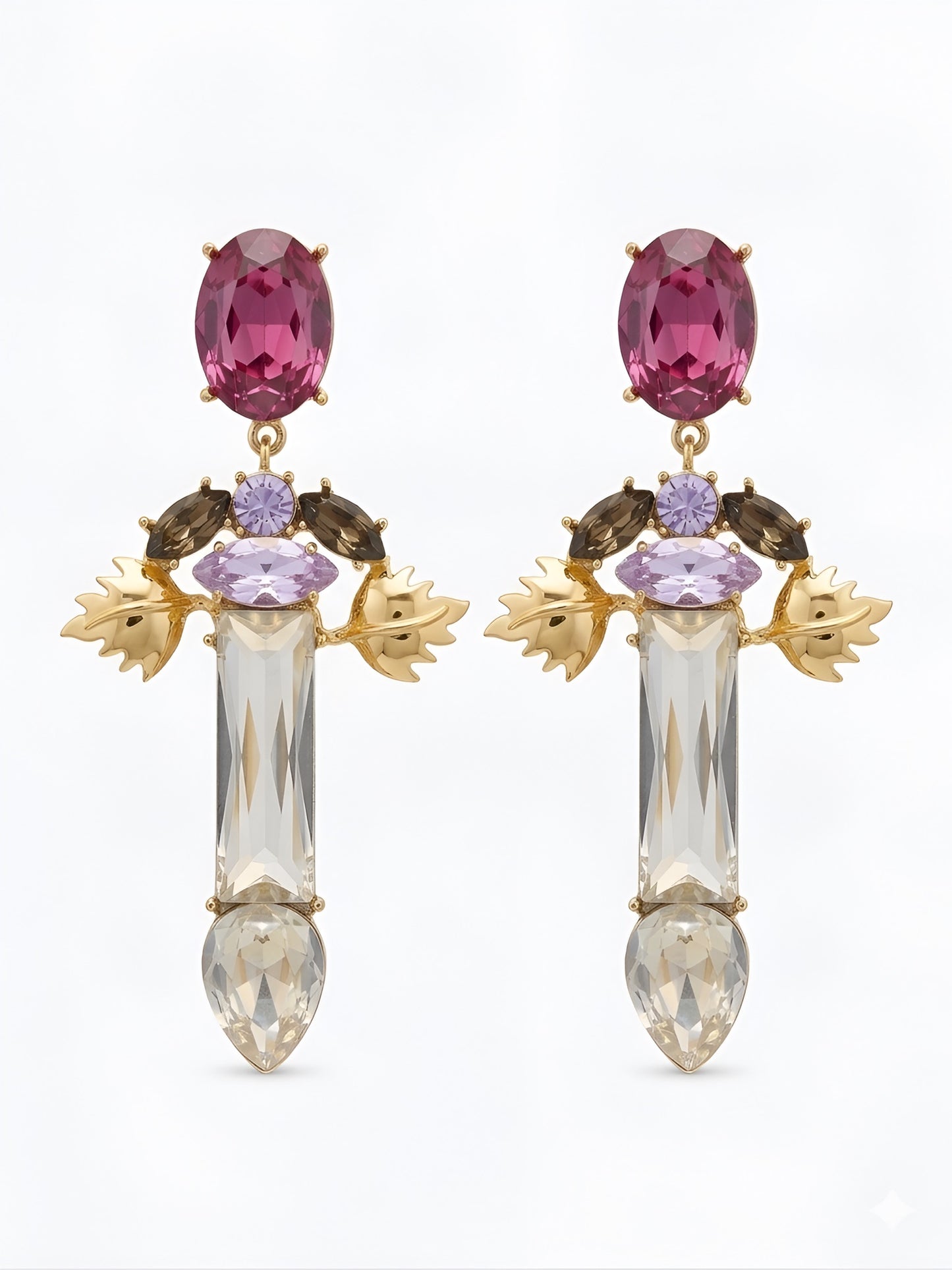 Plum Pink Vitis Vinifera Earrings