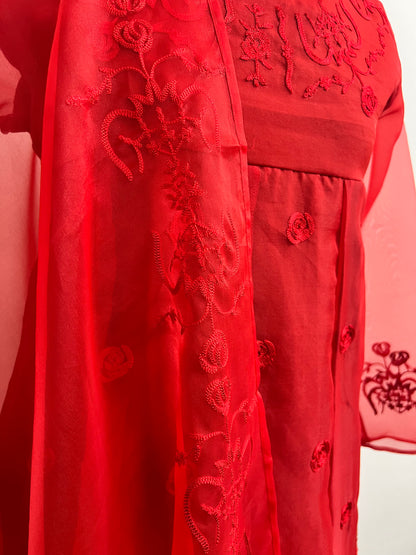 Red Gulaab Rani Suit - 3 Day Delivery