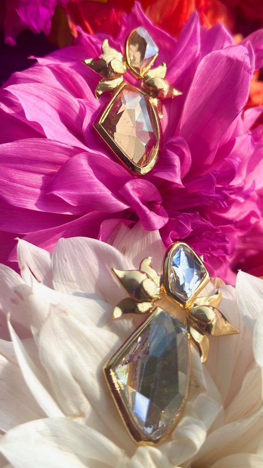 Lotus Galactic Cut Mehr-o- Noor Earrings