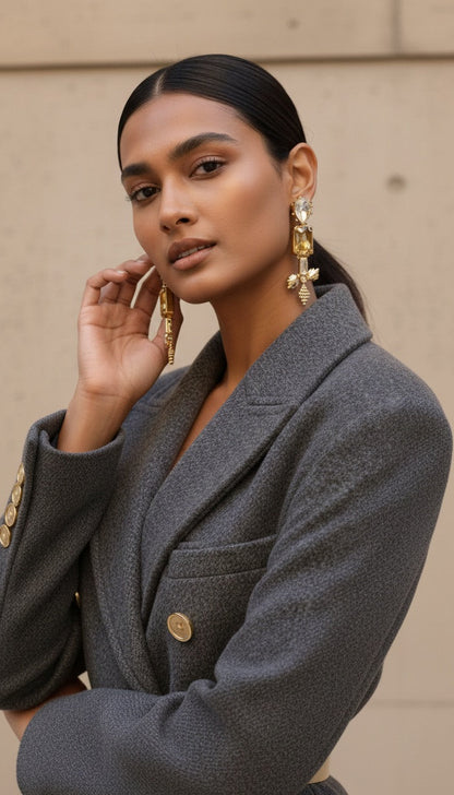 Aashni Leaf Earrings