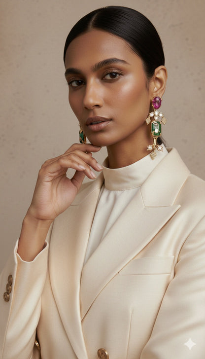 Aashni Leaf Earrings