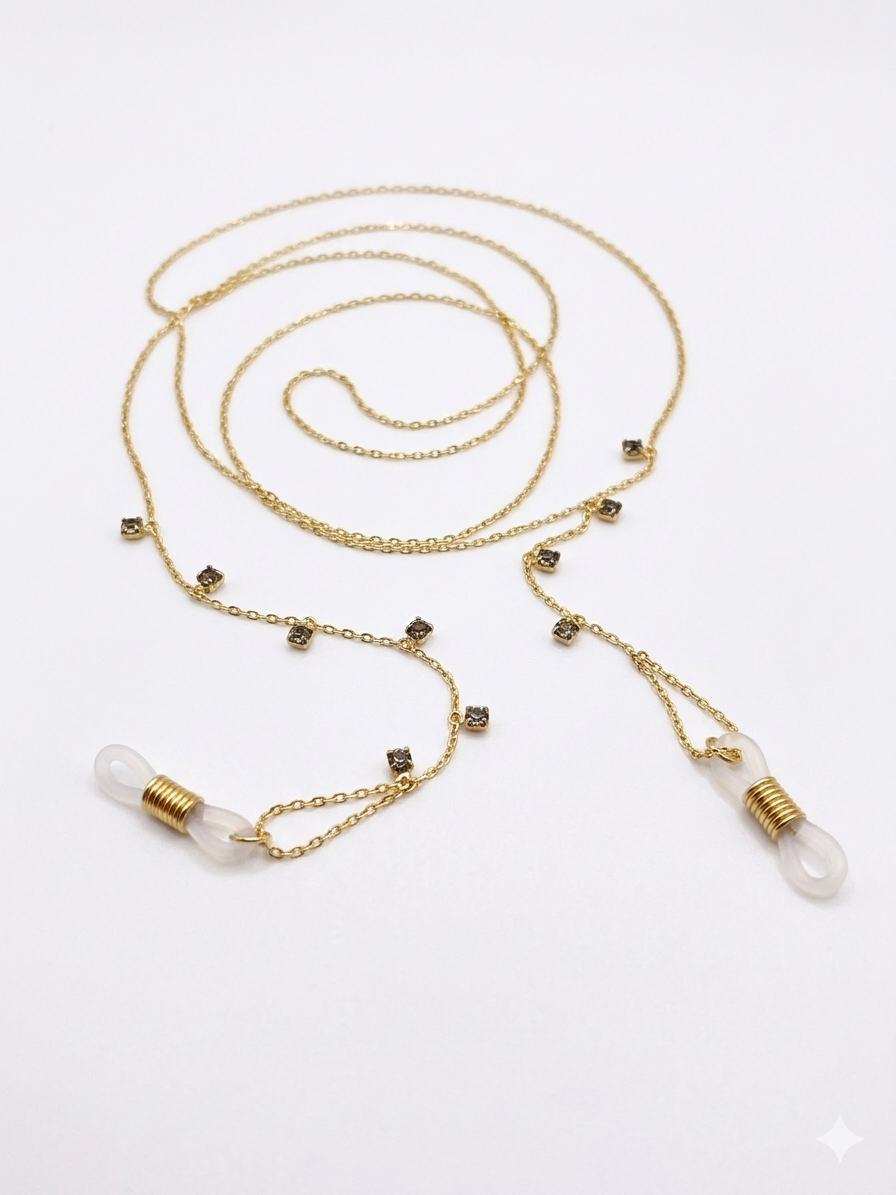 Topaz Crystal Stem Chain