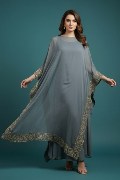 Silver forest kaftan