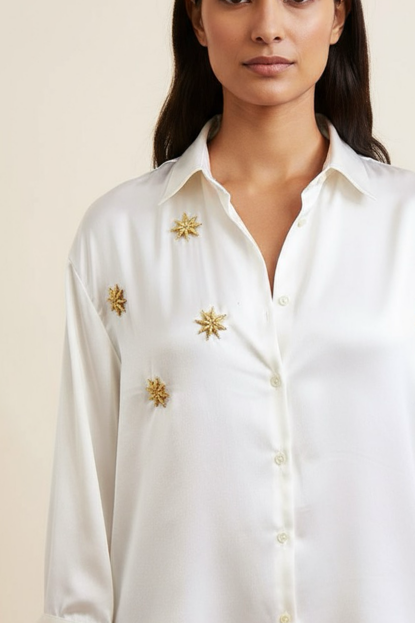 Silk star anise shirt