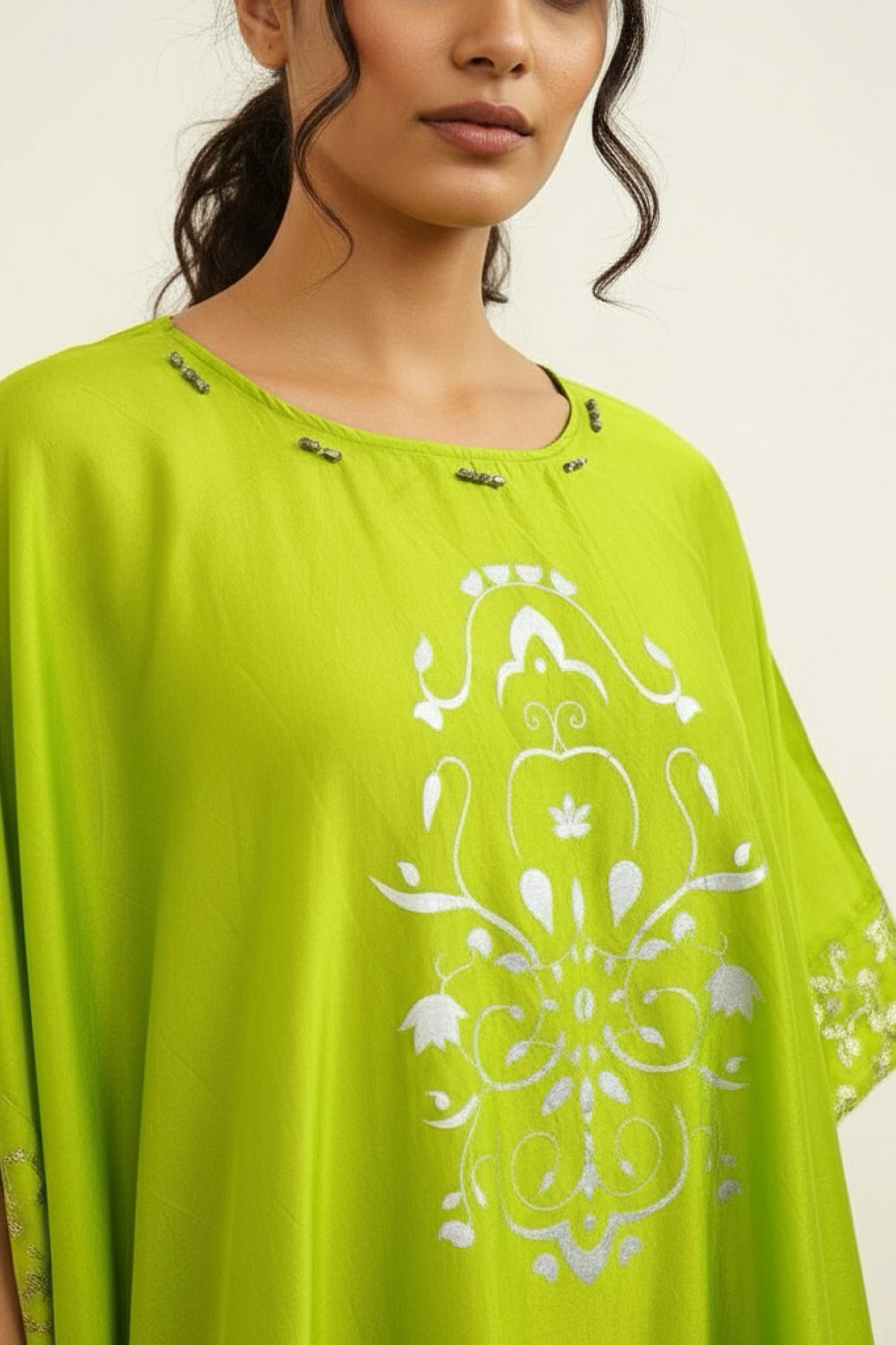 Lime lotus kaftan
