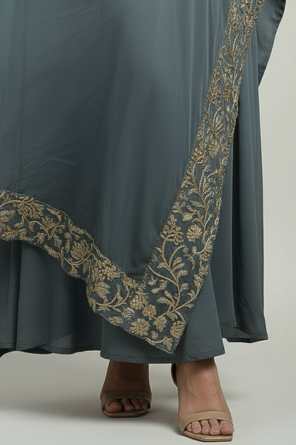 Silver forest kaftan