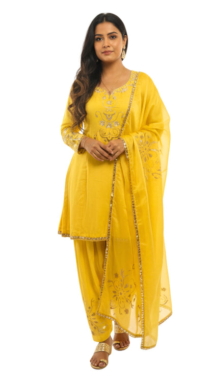 Yellow Haldi Suit