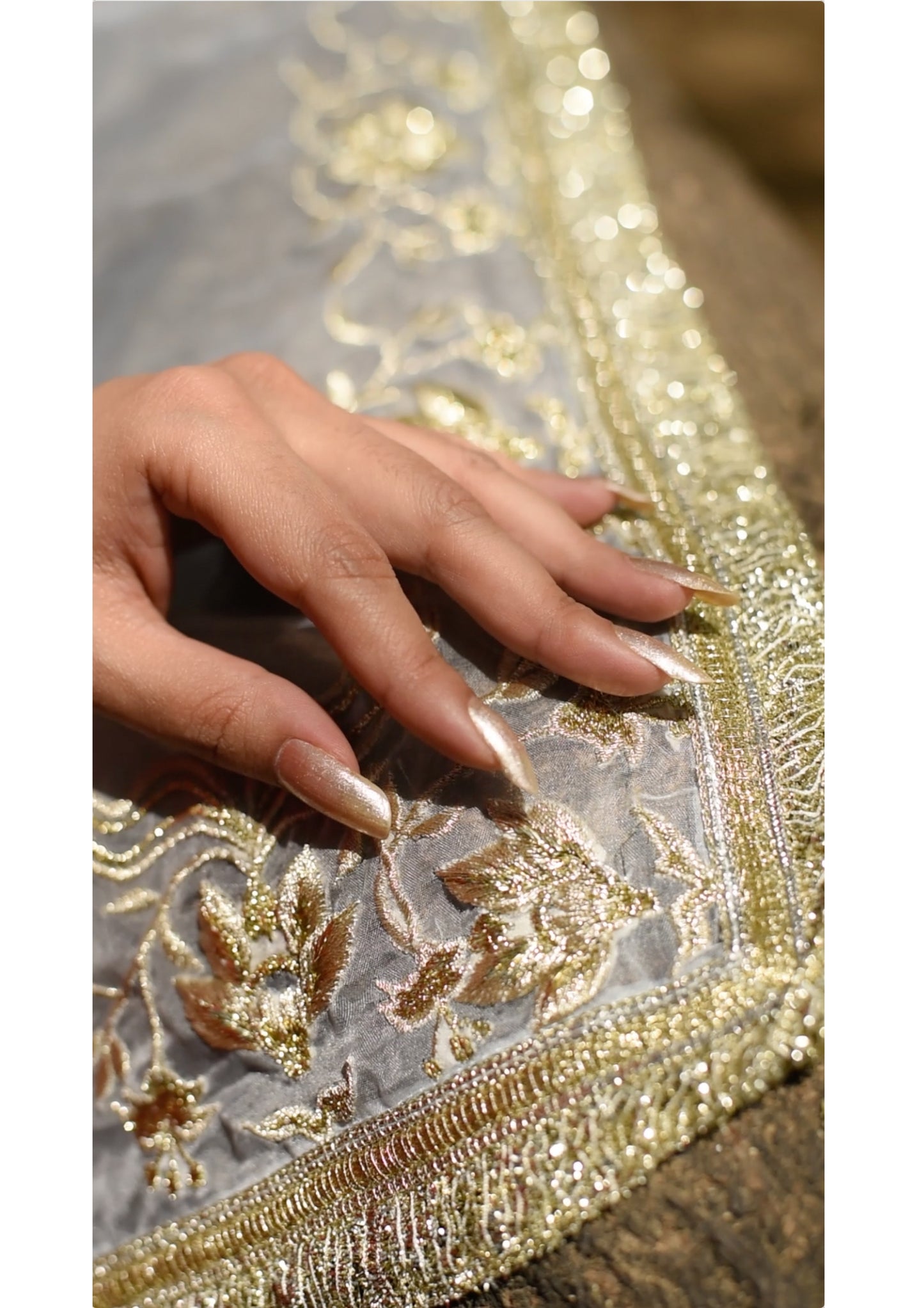 Rang Mahal Blue Sharara Set