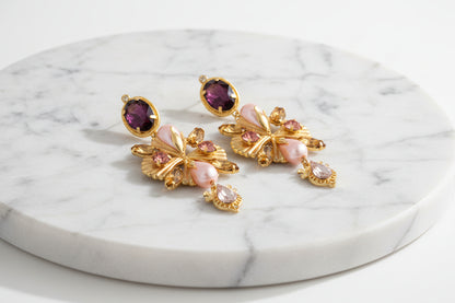 Purple Klingo Earrings