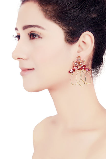 Redolance Black Fleur Earrings