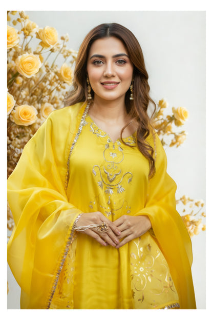 Yellow Haldi Suit
