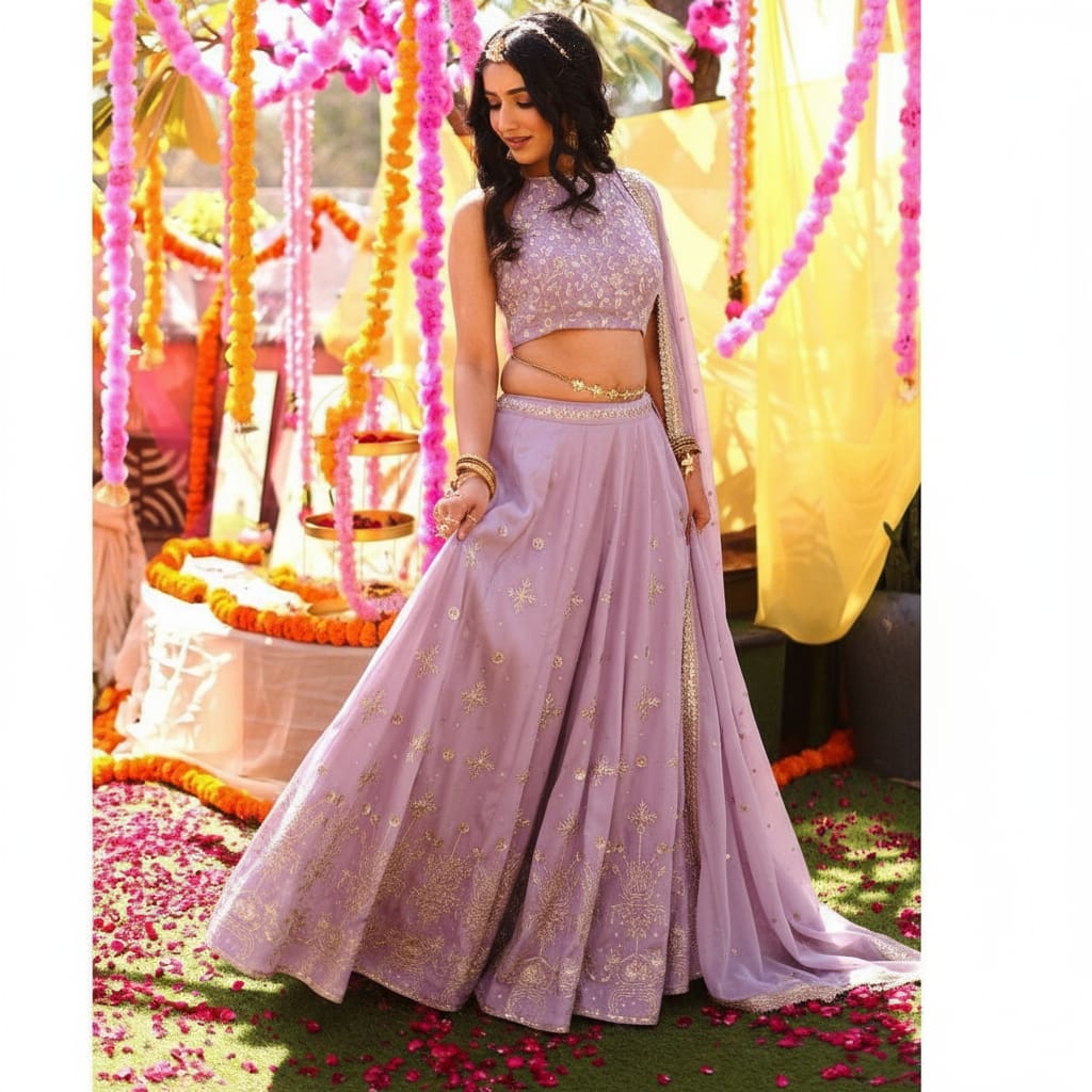 Sunehri Yaadein Yellow Lehenga