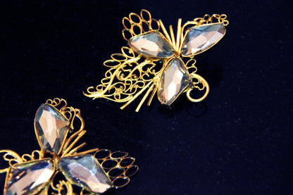 Arabesque Tri-Galactic Cut Pankh Earrings