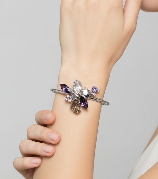 Inflorescence flower Vinifera Bracelet (Silver)