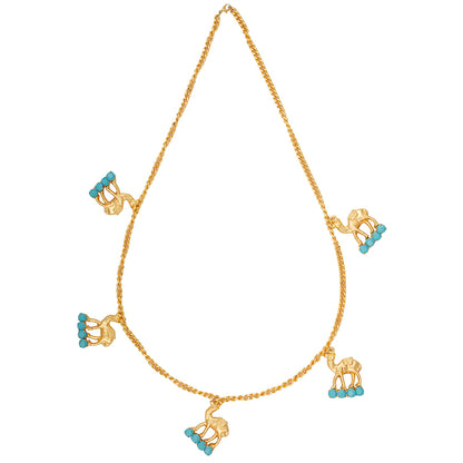 Blue Penta Camel Neckpiece