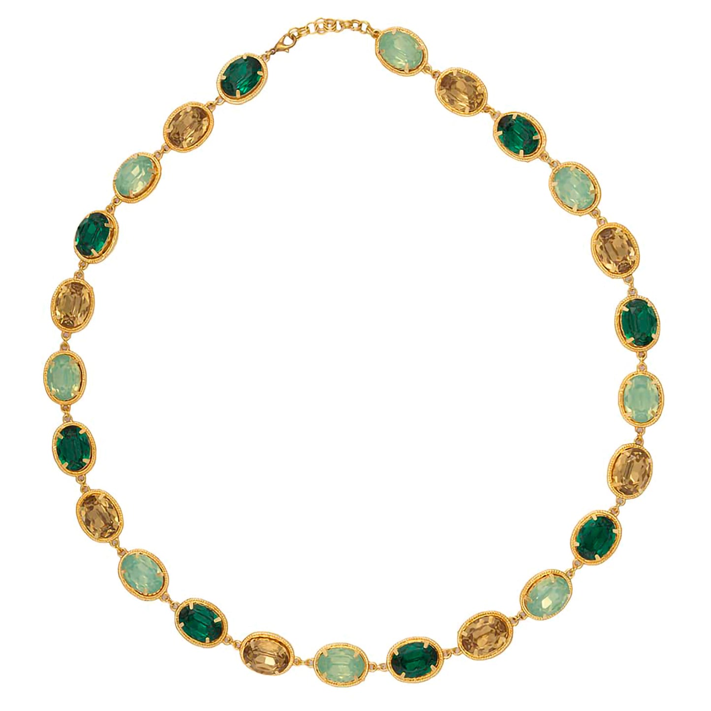 Jade Emerald Oval Neckpiece