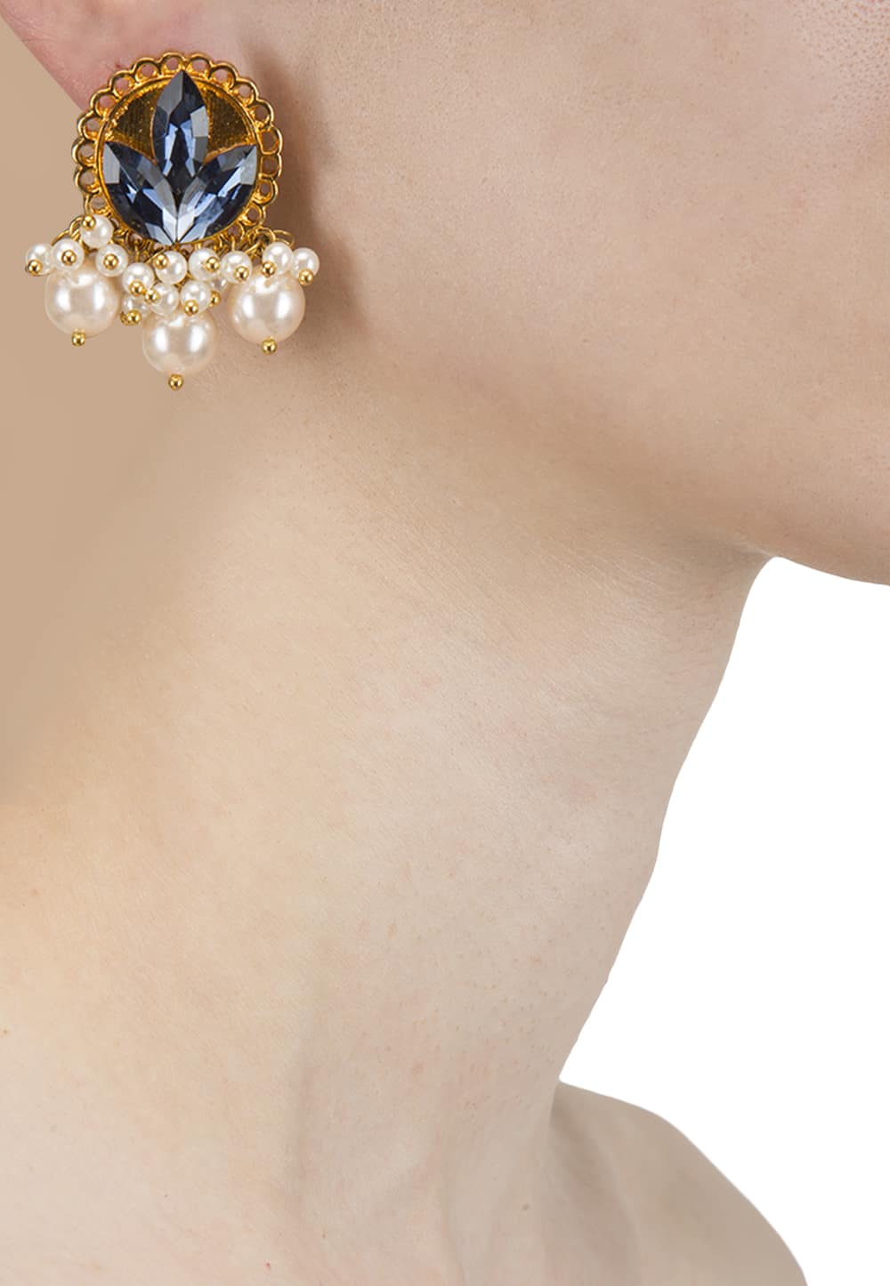 Gold-plated Montana Pearl Indrani Earrings