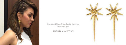 Oversized Star Anise Earrings