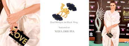 Jet Black Camel Ring