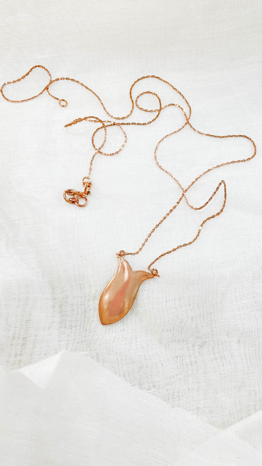 Rose Goldplated Fish pendant