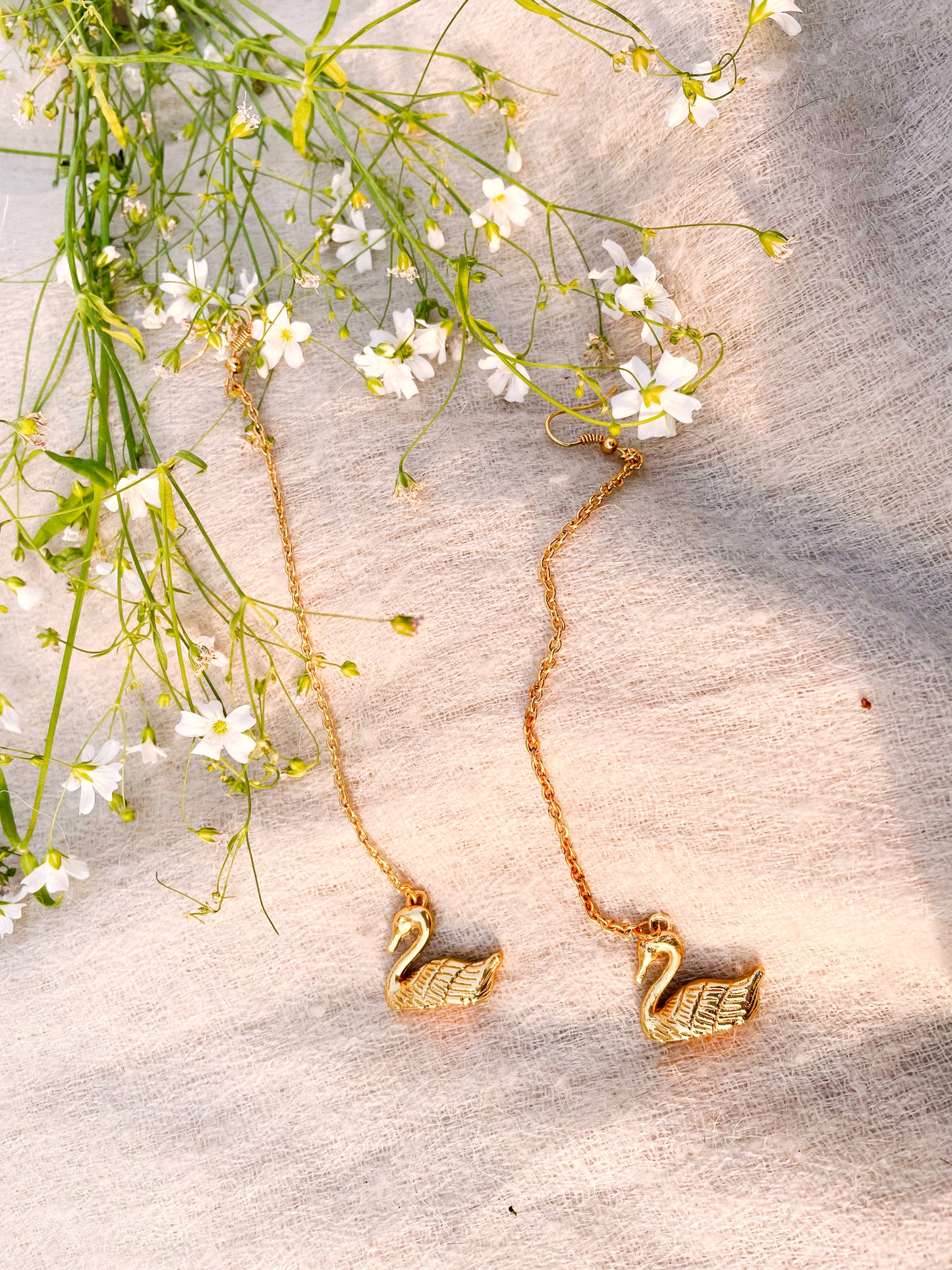 Dancing Swan Earrings