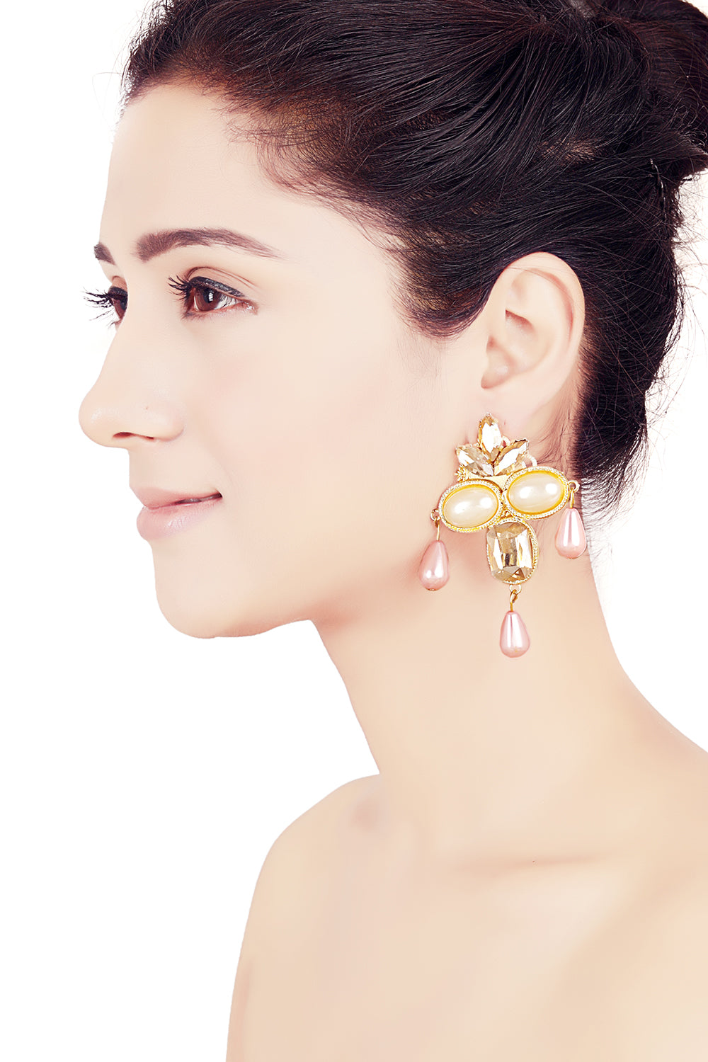 Auralia Pink Pearl Earrings