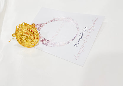 Gold-Plated Coin Ring