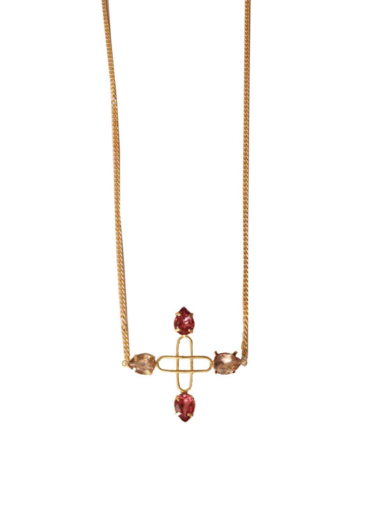 Blush Pink Cross Longneckpiece