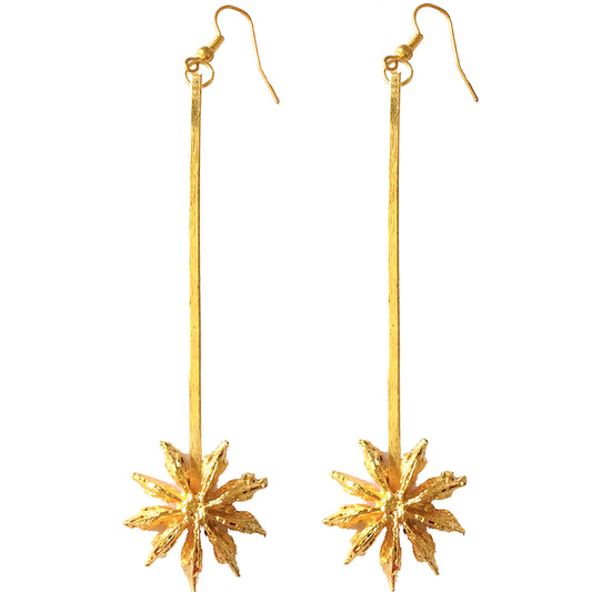 Star Anise Stick Earrings