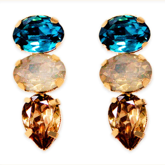 Stone Stacked Earrings