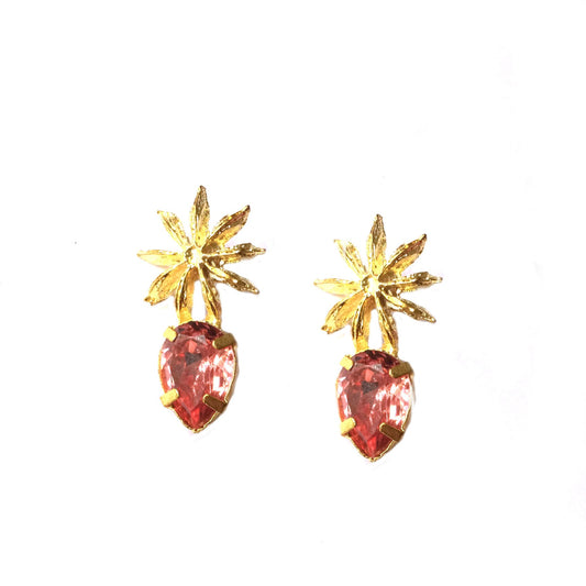 Star Anise Pink Pop Earrings