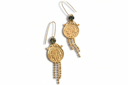 Smoke Coin Earrings