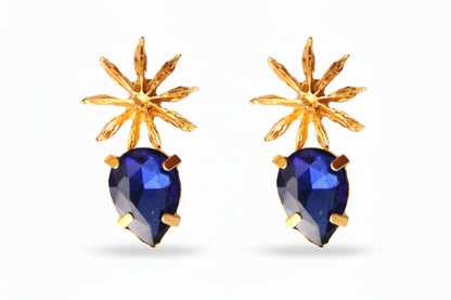 Blue Star Anise Earrings