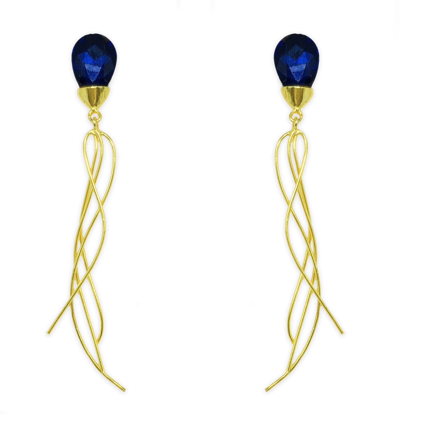 Helia Blue Drop Earrings