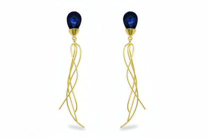 Helia Blue Drop Earrings