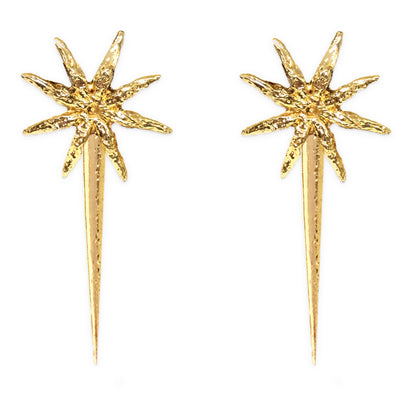 Oversized Star Anise Earrings