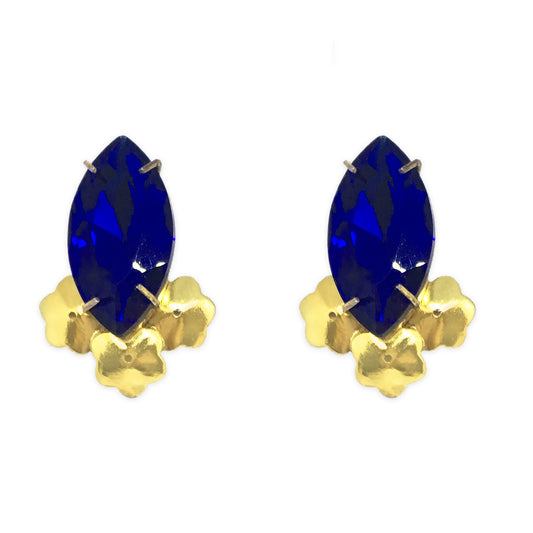 Blue Benia Fleur Earrings