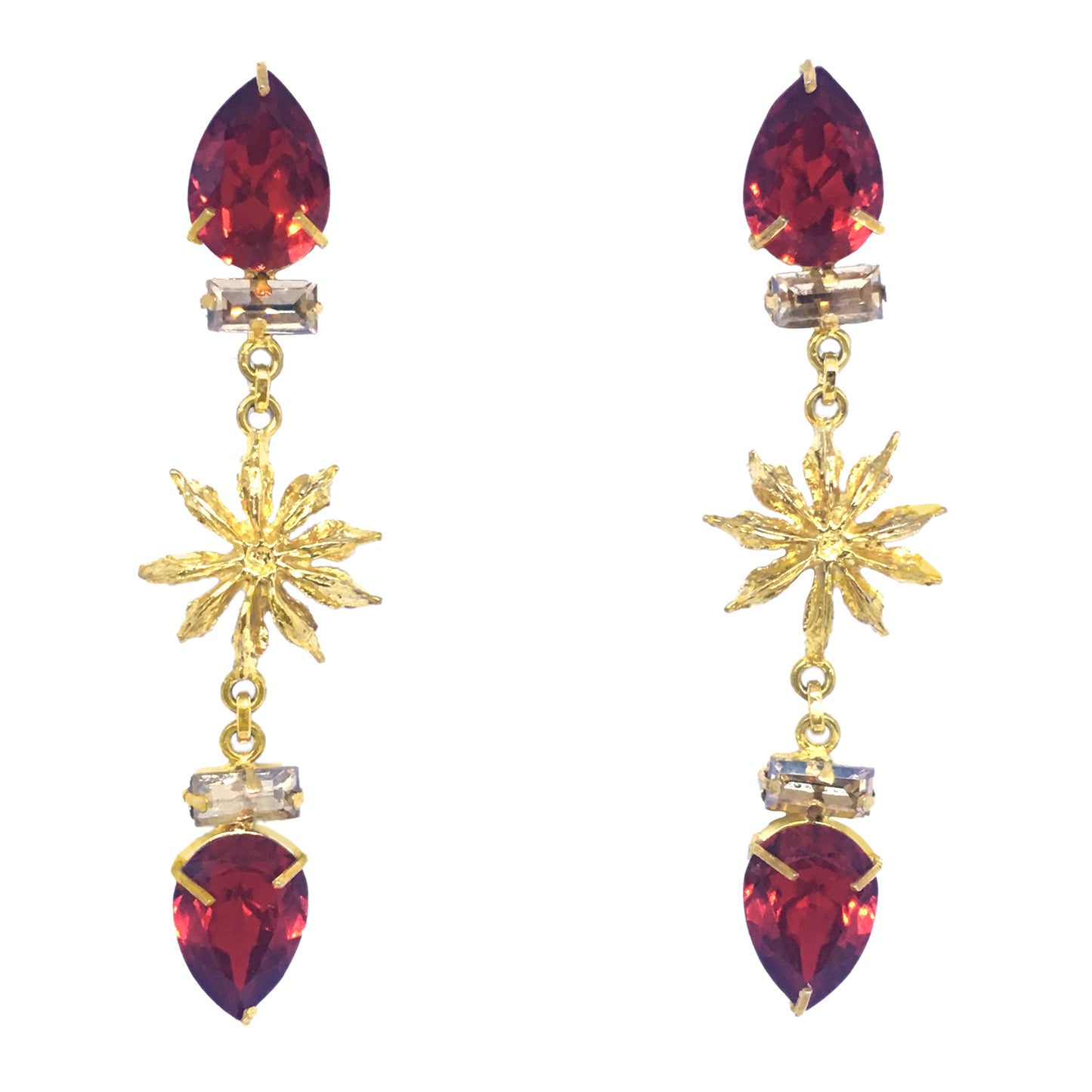 Liaila Red Star Anise Earring