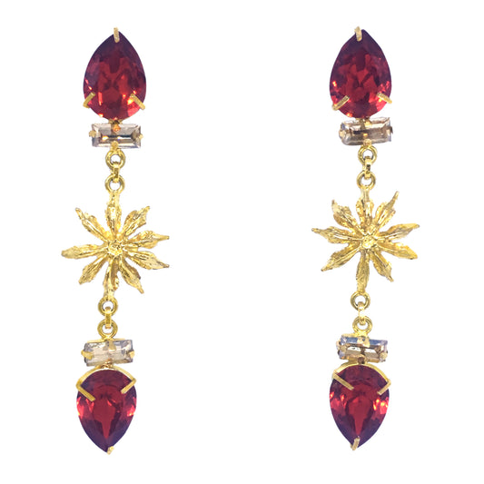 Liaila Red Star Anise Earring