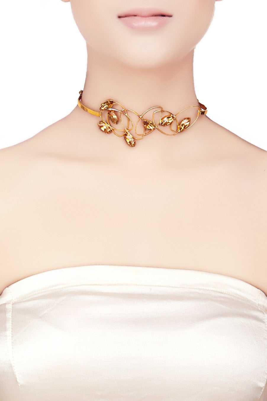 Rebel Topaz Petal Choker