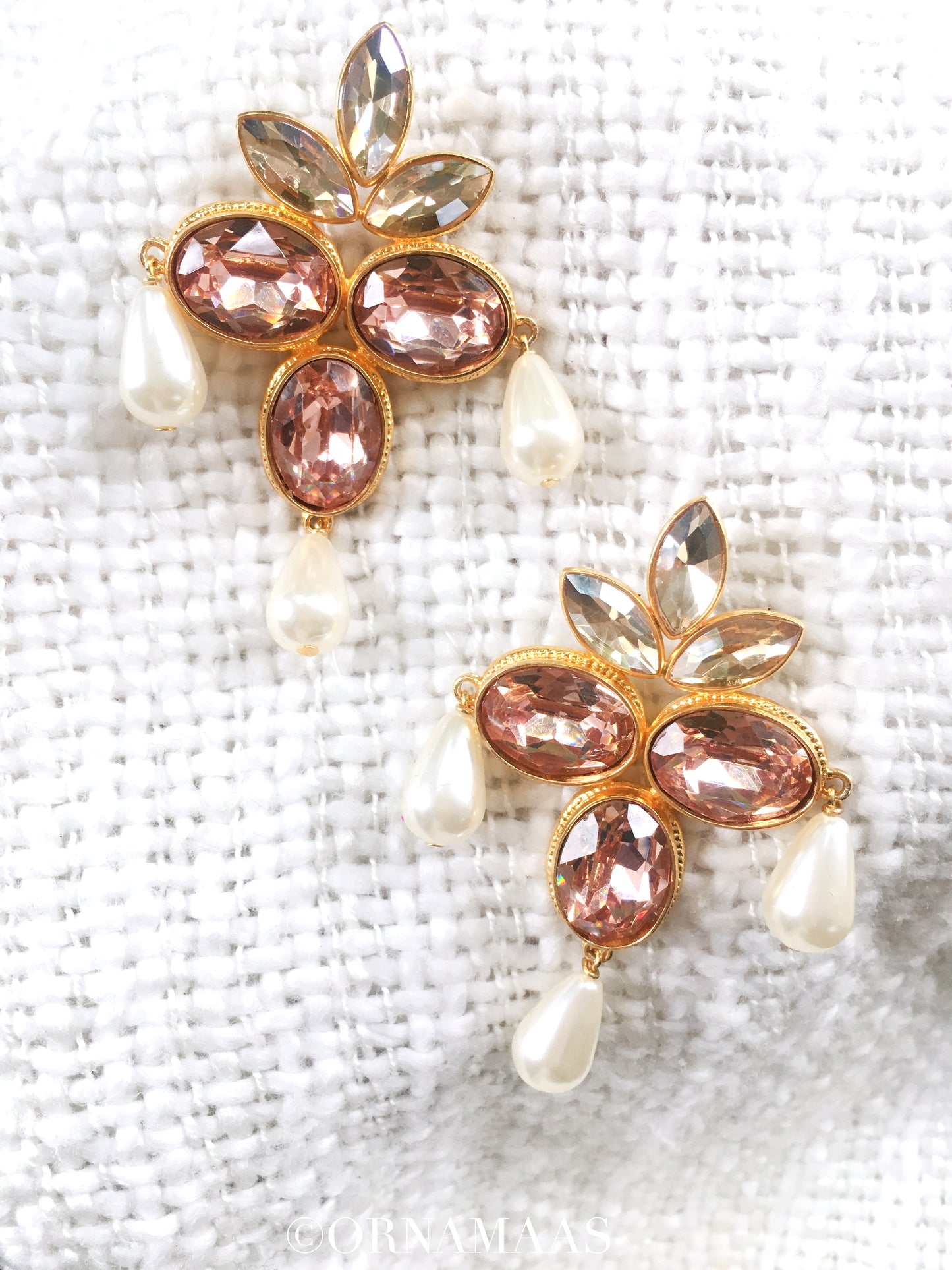 Auralia Pink Pearl Earrings