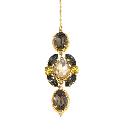 Warina Black Topaz Maangteeka