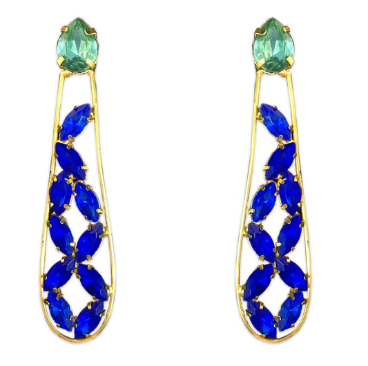 Blue Laura Earrings