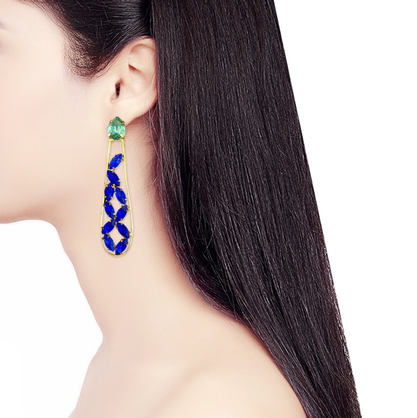 Blue Laura Earrings