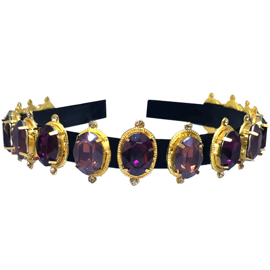 Micheal Purple Cyclamen Opal Headband