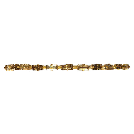 Gold Plated Topaz Golden Shadow Hairband